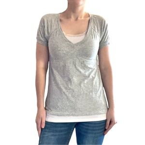 Vintage✨ | American Eagle | Y2K Gray Babydoll Short Sleeve Top